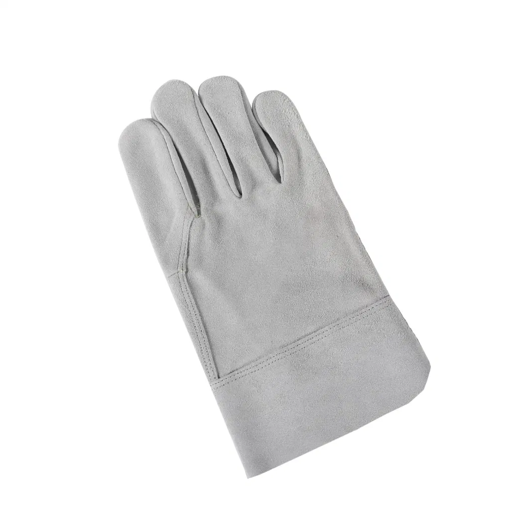 Leather Safety Work Gloves Driving Welding Machinist Garden BBQ Oven Building Warehouse Working Gloves